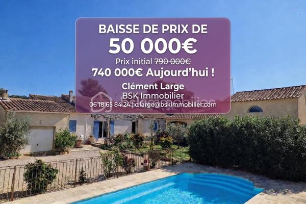 🚨 RETOUR EN COMMERCIALISATION & CHUTE DU PRIX : −50 000 € ! 📉⚡️ – PÉLISSANNE 🔑 - 📍 10 min de Salon, 30 min d'Aix et 40 min de Marseille

Dans un secteur résidentiel recherché à proximité immédiate des écoles, du collège et des commodités, découvrez une propriété rare d’environ 300 m2 habitables avec piscine, sauna et jardin paysager.
Une maison pensée pour la vie de famille élargie.

La propriété se compose d’une grande maison familiale principale de 6 chambres, offrant de beaux volumes, une ambiance chaleureuse et de multiples espaces de vie adaptés à une grande famille ou à un projet intergénérationnel.

Elle est complétée par une dépendance totalement indépendante de 3 chambres (type T4 autonome), permettant d’accueillir en toute autonomie des proches, des enfants adultes, des parents ou de créer un espace de vie séparé.

👉 L’ensemble offre un total de 9 chambres, dans une configuration idéale pour une vie familiale flexible.

Maison principale – 6 chambres
• Vaste pièce de vie de plus de 60 m2 avec cuisine ouverte
• Belle hauteur sous plafond, poutres apparentes, poêle à bois
• 6 chambres réparties sur plusieurs espaces
• Mezzanine et cellier
• Salle de bain avec douche à l’italienne + WC
• Salle de bain avec baignoire + WC
• Terrasse avec espace barbecue

Dépendance indépendante – 3 chambres (T4 autonome)
• Entrée indépendante
• Séjour avec cuisine ouverte de plus de 30 m2
• 3 chambres à l’étage
• Salle de bain + WC
👉 Un véritable logement indépendant, idéal pour une famille multigénérationnelle ou une double habitation.
  
Extérieurs – espace de vie complet
• Piscine sécurisée avec clôturée en fer forgé
• Grande plage ensoleillée
• Cuisine d’été équipée
• Sauna
• Terrain de pétanque
• Jardin paysager et fleuri
• Cour avec stationnement multiple véhicules
• Portail électrique

Confort et équipements
• Climatisation réversible
• Excellente isolation thermique
• Sous-compteurs électriques
• Piscine automatisée avec local technique
• Organisation optimisée pour plusieurs espaces de vie

Usage et potentiel
Ce bien s’adresse avant tout à :
• une grande maison familiale 6 chambres + dépendance 3 chambres
• une famille nombreuse ou recomposée
• un projet intergénérationnel avec indépendance de chacun
• une double habitation avec autonomie totale

Informations complémentaires
Actuellement exploitée en location saisonnière, la propriété génère un rendement brut d’environ
6,3 %, avec un potentiel pouvant être optimisé jusqu’à 10 % selon l’exploitation. La maison indépendante peut générer un loyer de 1000 euros.
📞 Une propriété rare sur le secteur, idéale pour un projet de vie familial élargi. Contactez- nous pour organiser une visite.