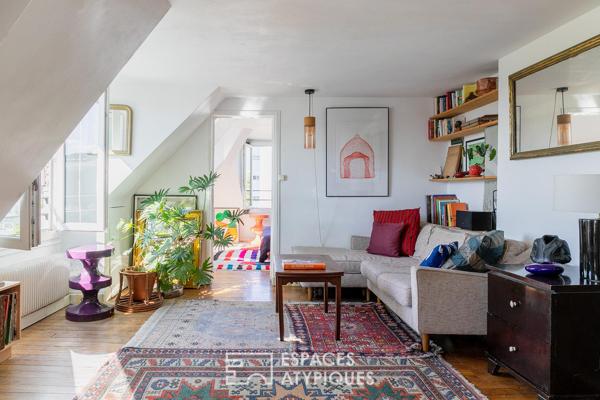 Dernier étage à l’esprit bohème au coeur du Marais