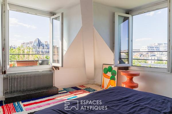 Dernier étage à l’esprit bohème au coeur du Marais