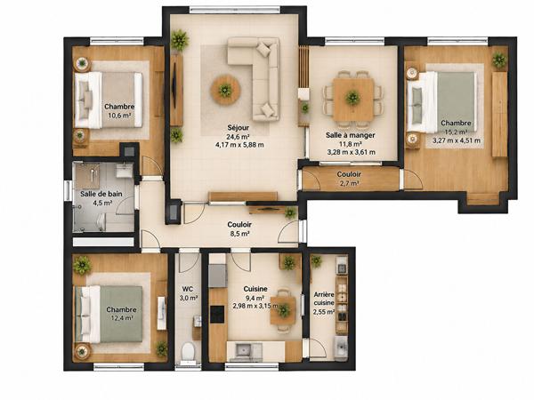 Appartement T5 CAEN