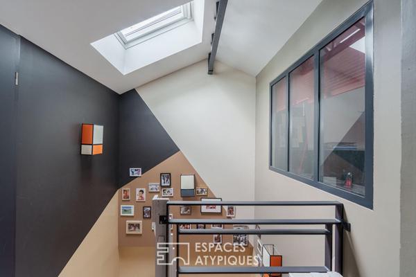 Maison des années 50 rénovée esprit loft