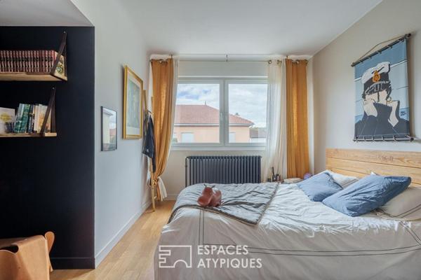 Maison des années 50 rénovée esprit loft