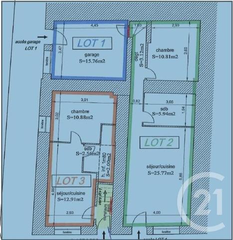 Appartement T2 à vendre  2 pièces - 45,64 m2 ISTRES - 13