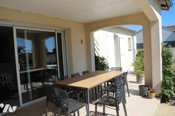 AIFFRES, PROCHES COMMODITES, BELLE VILLA DE PLAIN PIED EN PARFAIT ETAT AVEC PISCINE.