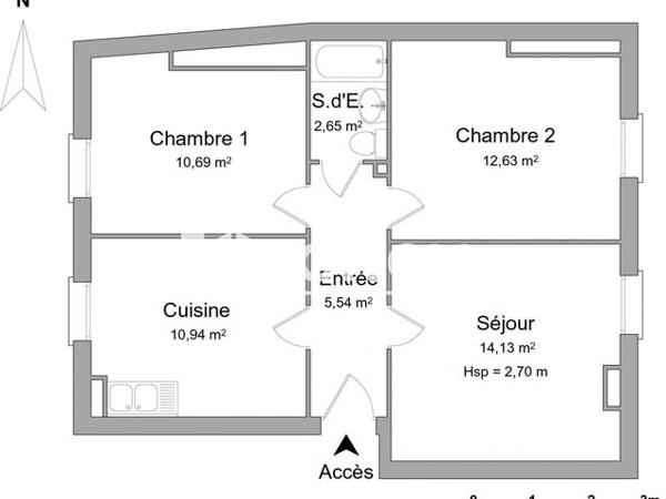 Location Appartement 3 pièces 56.58 m² - 9 AV DE CHATEAU THIERRY Brasles 02400