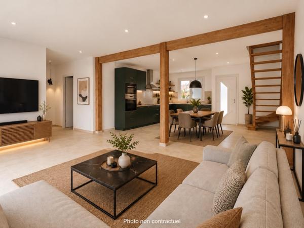 Maison familiale rénovée 115m², 5 chambres, Gare et commodités à pied