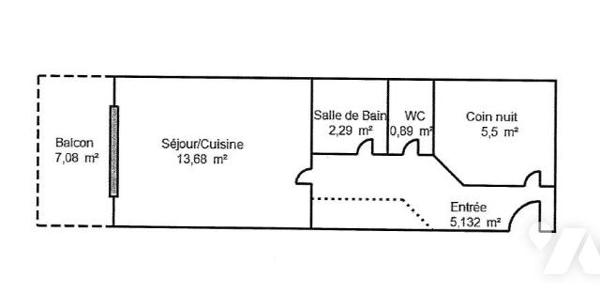 APPARTEMENT 2 PIECES 27M² 