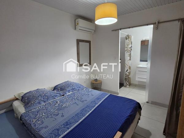 Ensemble immobilier avec piscine, composé de 2 T3 et 1 T2