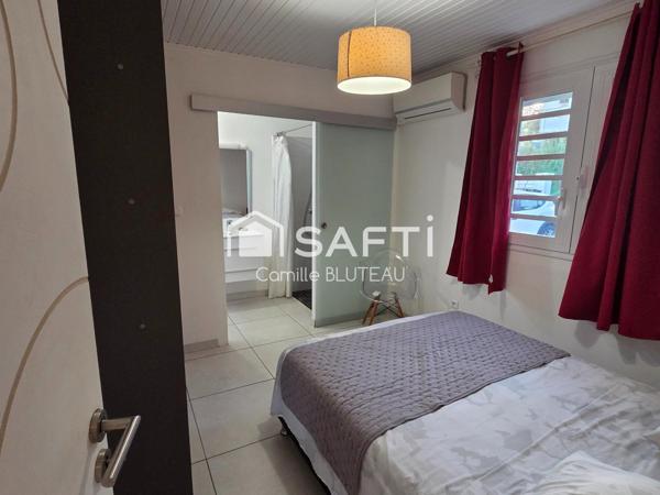 Ensemble immobilier avec piscine, composé de 2 T3 et 1 T2