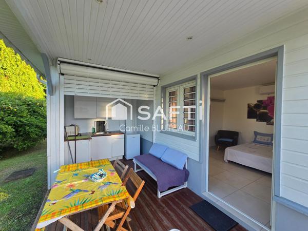 Ensemble immobilier avec piscine, composé de 2 T3 et 1 T2