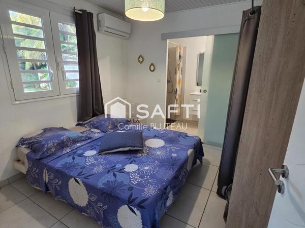 Ensemble immobilier avec piscine, composé de 2 T3 et 1 T2