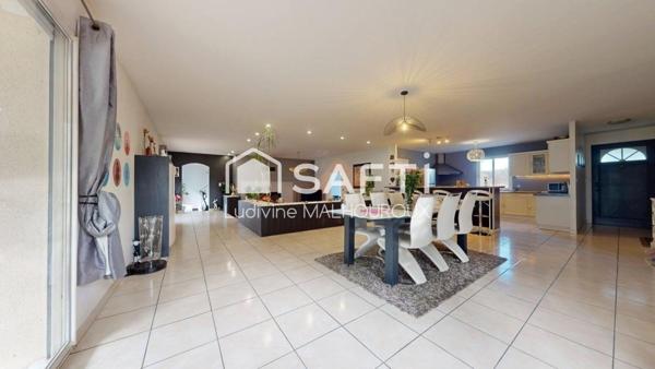 Plain-pied 209 m² au bout d’une impasse, sans vis-à-vis,au calme absolu