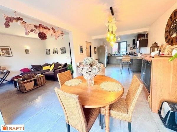 À vendre – Maison semi individuelle Aulnoy Lez Valenciennes- 3 chambres garage et sous sol complet