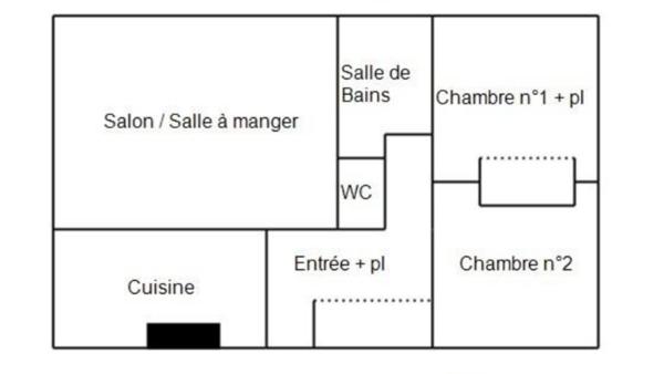 Appartement Nantes 3 pièce(s) 61.25 m2