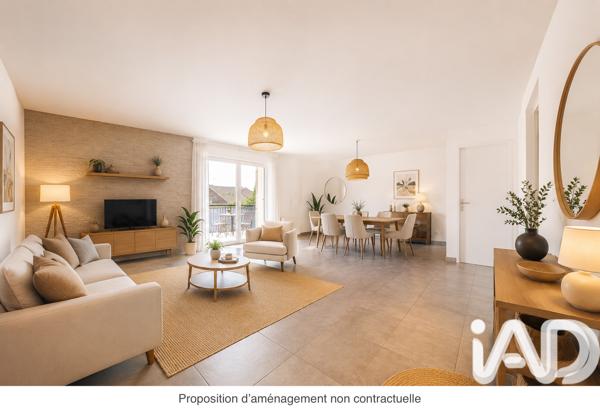Appartement à vendre 3 pièces 82,52 m² Pontault-Combault