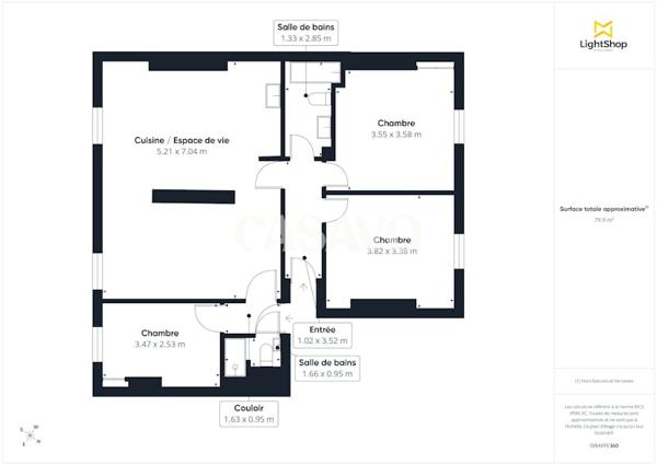 Vente Appartement 4 pièces de 79m² - 75011 Paris