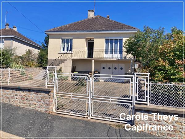 Dept Creuse (23), à vendre à Dun le Palestel maison de 5 pièces de 123 m2 - Garage et Terrain de 635 m2