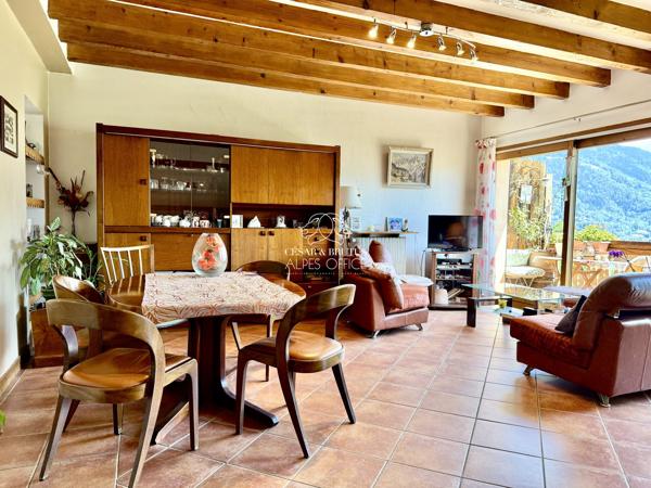Passy coteaux, appartement 3 pièces, 2 chambres, 63,82 m² habitables, 88 m² au total, balcon, cave, parking, dernier étage.