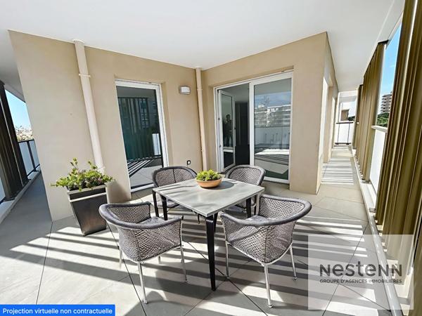 Fréjus plage dans résidence neuve T3, terrasse, garage