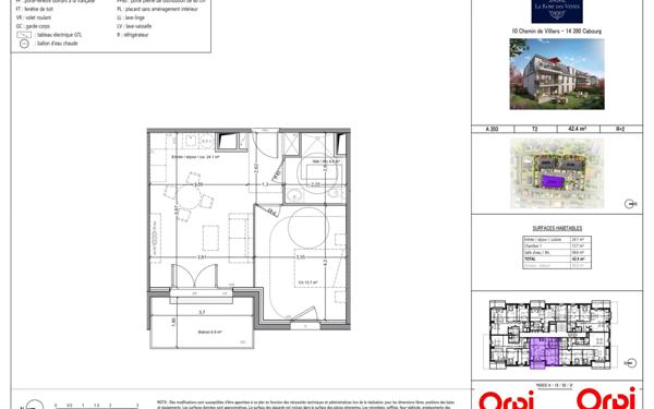 Appartement à vendre    2 pièces • 6 m2 Cabourg
