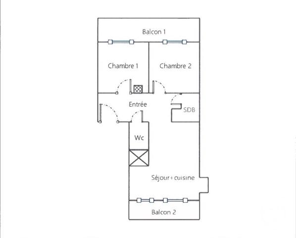 Appartement F3 à vendre  3 pièces - 51,11 m2 NICE - 06