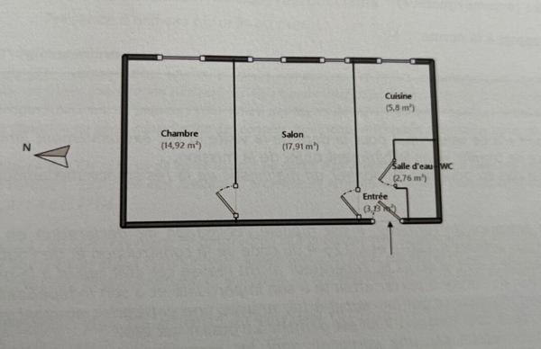 SURESNES - Grand Appartement 2 pièces lumineux de 44m² à vendre  - avec cave