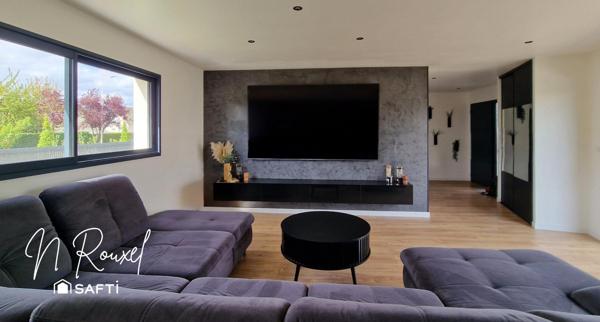 Contemporaine 160m², 5 chambres, 2 sdb, parcelle 400m²