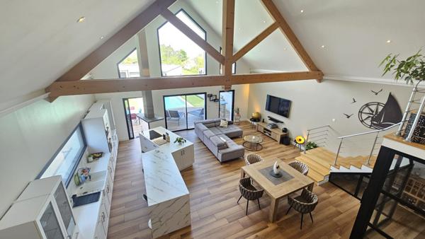 Maison d'architecture contemporaine, de charme et moderne avec piscine à Montoir De Bretagne d'environ 180 m2