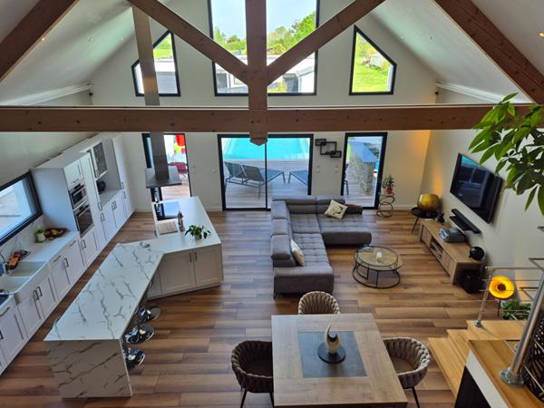 Maison d'architecture contemporaine, de charme et moderne avec piscine à Montoir De Bretagne d'environ 180 m2