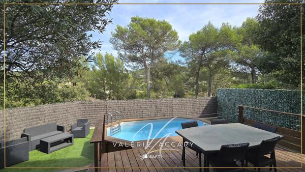 Rocbaron : Villa de 94 m² sur un terrain de 229 m² avec 3 chambres, bureau, piscine…