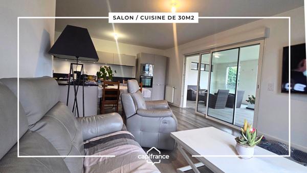 Appartement T3 avec terrasse / véranda, 2 parkings et local vélo