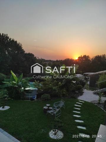 À la campagne, entre Soual et Revel, maison récente avec vue