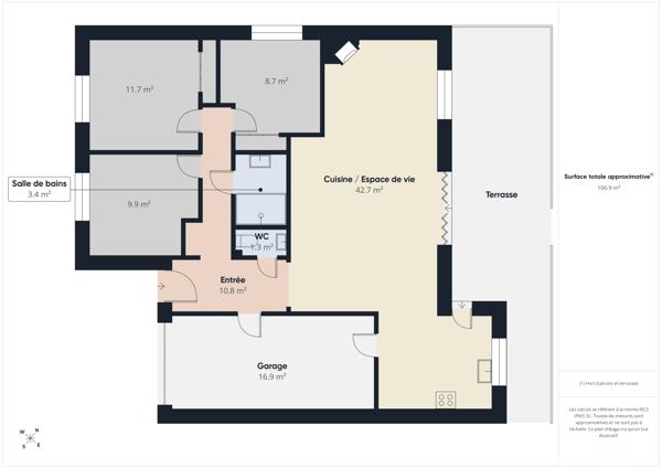 Maison
         4 pièces
        - 91 m² 225 000 €*