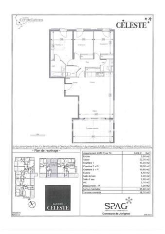 Appartement · Location Juvignac (34990) 4 pièces · 86m²