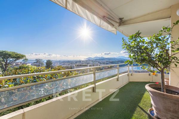 Magnifique appartement 3 pièces – Vue mer panoramique & terrasse de 70 m² comme un jardin privé