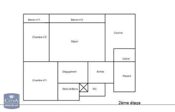 Appartement à louer 3 pièces 65.19m² Tours (37200)