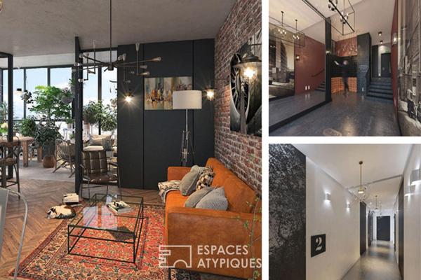 Loft industriel brut à aménager