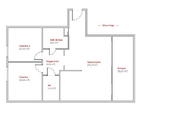 Montpellier (34070) Dernier étage baigné de lumière avec terrasse d’exception