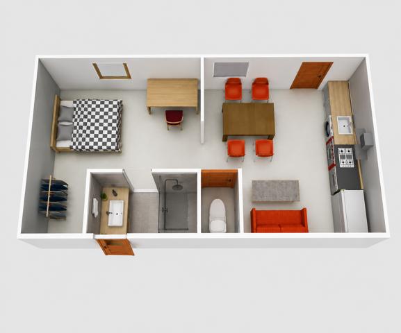 Appartement
         2 pièces
        - 35 m² 185 000 € *