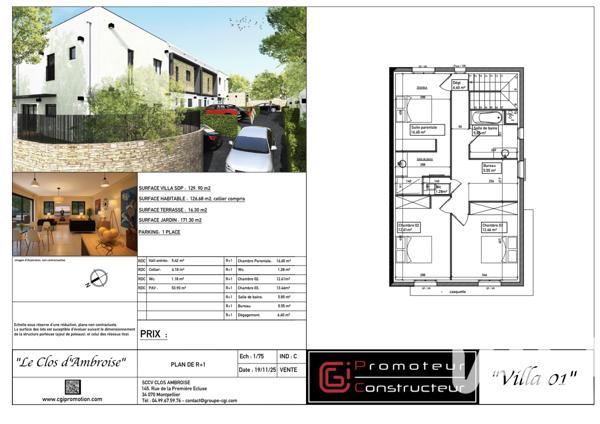 Maison à vendre 5 pièces 127 m² Montpellier