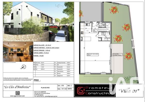 Maison à vendre 5 pièces 127 m² Montpellier