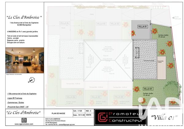 Maison à vendre 5 pièces 127 m² Montpellier