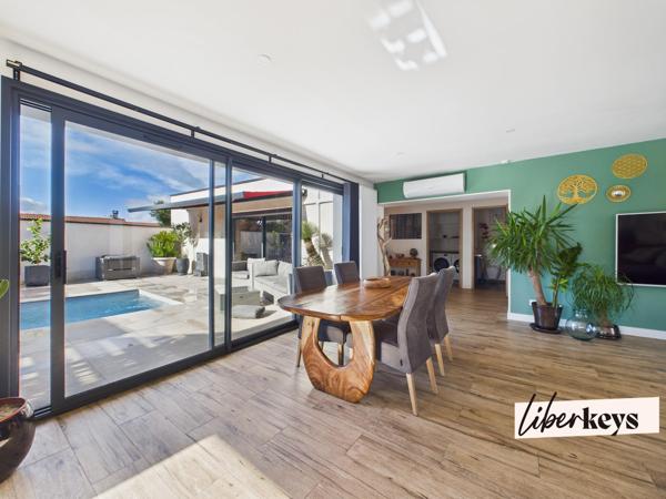 Belle maison individuelle de plein pied avec piscine 