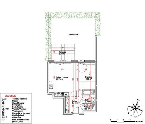 Appartement à vendre 2 pièces 45 m² Saint-Martin-Boulogne