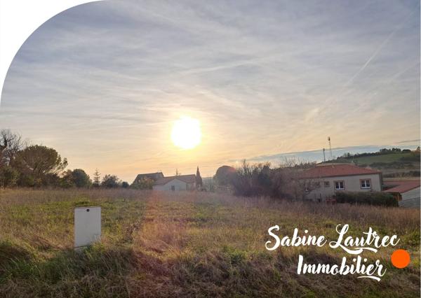 Lautrec (81440) terrain sur les hauteurs de Lautrec