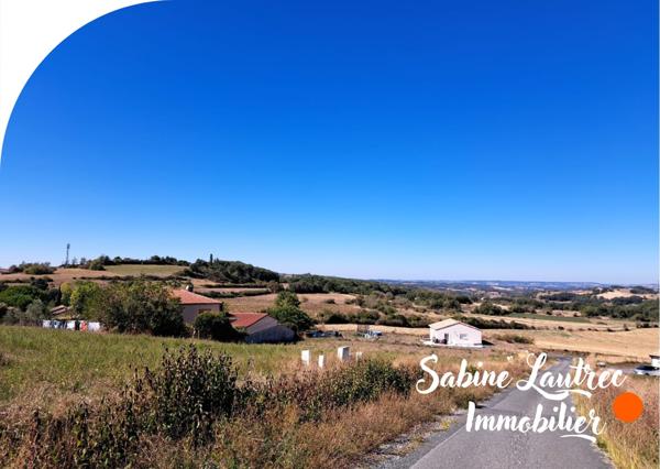 Lautrec (81440) terrain sur les hauteurs de Lautrec