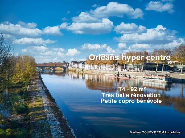 Orléans (45000) ORLEANS (45) – APPARTEMENT T4 – Très belle rénovation complète – Entre Loire et Martroi