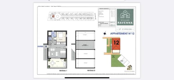 Saint-Cyprien (42160) A VENDRE - APPARTEMENT T2 NEUF AVEC TERRASSE A SAINT CYPRIEN