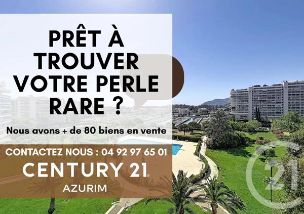 Appartement à vendre  2 pièces - 58,96 m 2   MANDELIEU LA NAPOULE  - 06