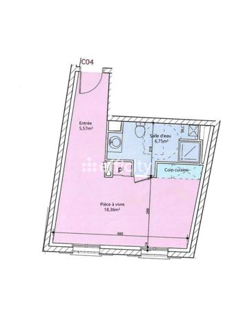 Appartement 1 pièce - 31 m²